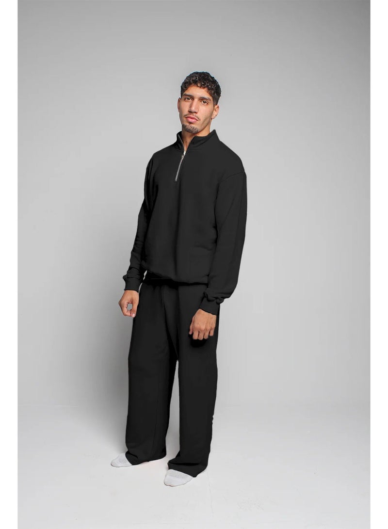Basic Look Quarter zip Milton Sweatshirt - Image 2